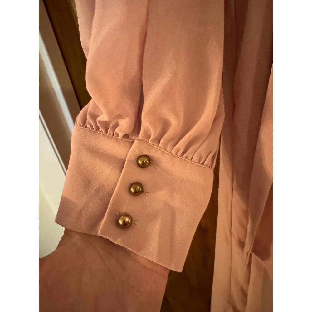 Baltic Born Pink Lydia Maxi Dress Tie Waist Womens Sz XL Blush Long Slv - Picture 6 of 6